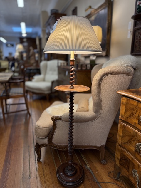 Rosewood Flr Lamp English C.1870 Paul Newman Est.