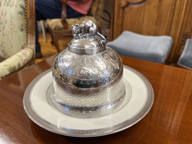 19th C. Silverplate  Cheese Dome