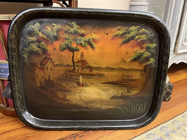 English Chinoiserie Tole Tray C.1840